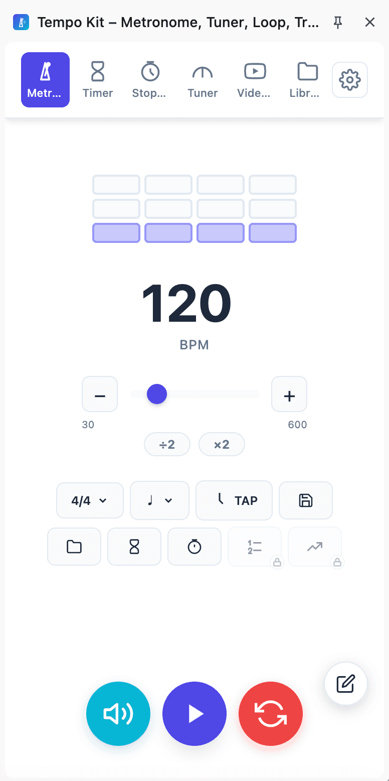 Tempo Kit metronome