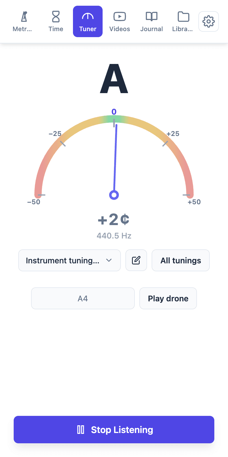 Tempo Kit chromatic tuner